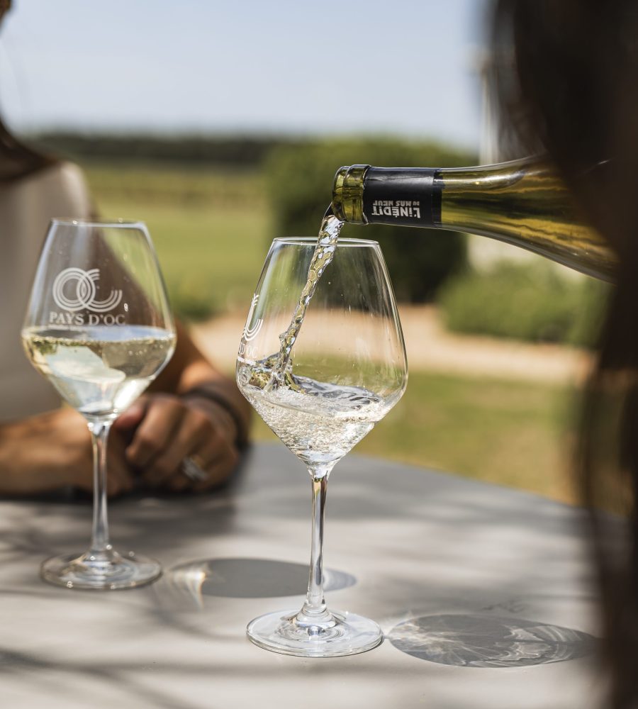 Verre de vin banc moelleux